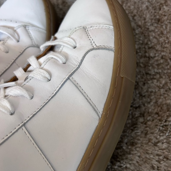 GREATS Brooklyn Royale White Leather and Gum Sneakers. US9/UK8.5/EUR41. Classic - Picture 13 of 16